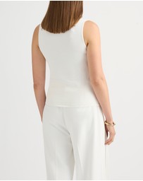 David Lawrence - Pip Pleat Front Knit Top