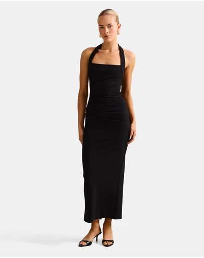 Forever New - Georgie Halter Neck Ruched Bodycon Dress