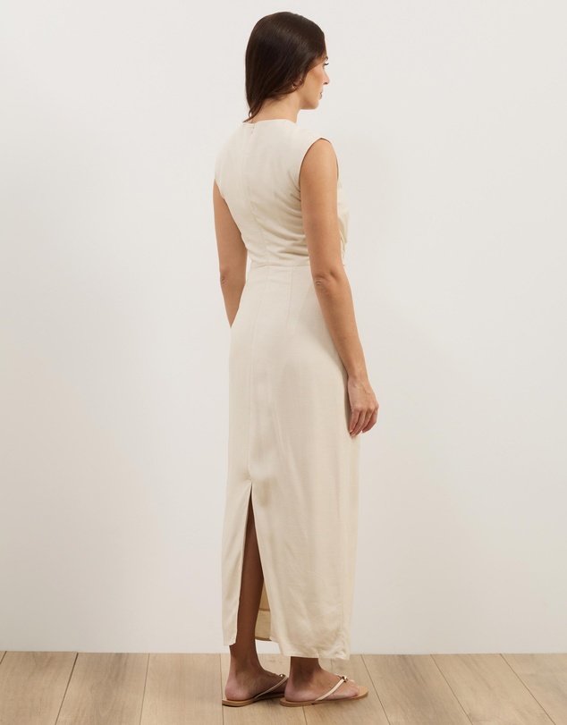 Atmos&Here - Sadie Linen Blend Midi Dress