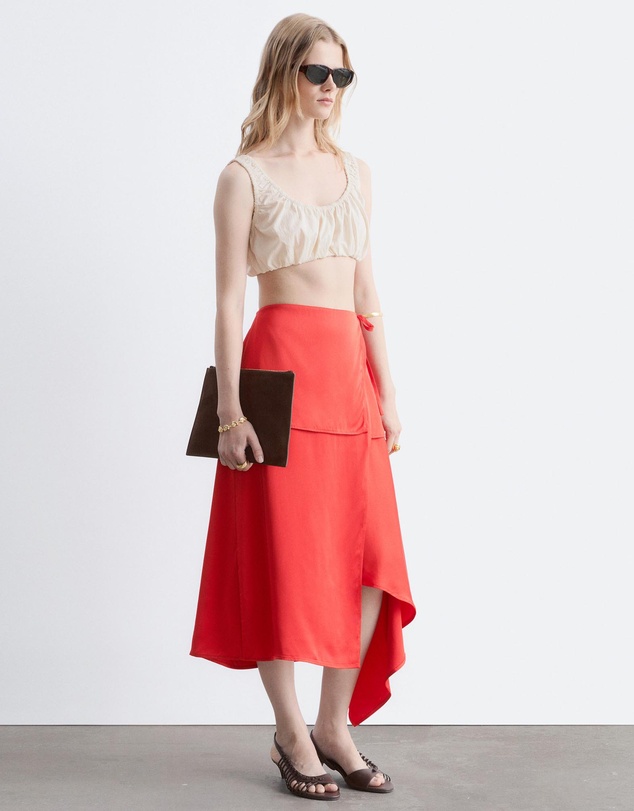 & Other Stories - Layered Panel Wrap Skirt