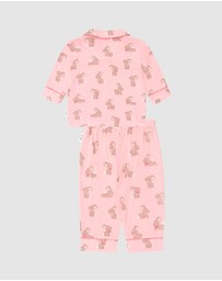 Huxbaby - Dusty Pink Bunny PJ Set - Babies-Kids