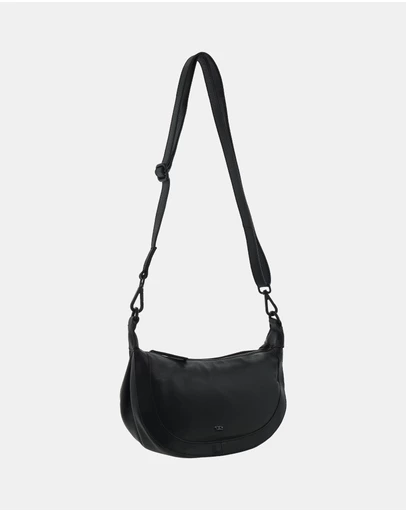 Pierre Cardin - Pierre Cardin Ladies Leather Crescent Crossbody Bag