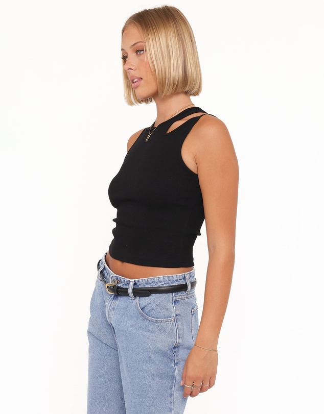 Petal & Pup - Elira Cut Out Tank - Black