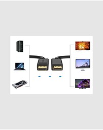 Ugreen - UGREEN DP 1.2 Male to Male Cable 3M 4K 60Hz Dual Display Support Gold-Plated