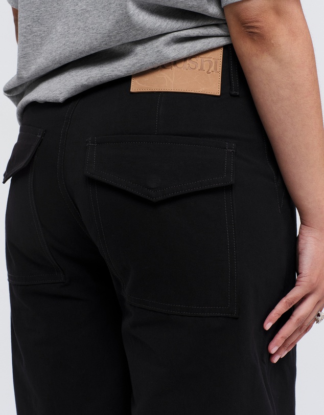 PSEUSHI - Loose Cut Canvas Fatigue Pants