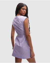 TOPSHOP - Drape Detail Clean Mini Dress