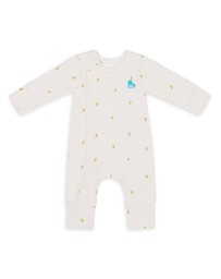 Love to Dream - Side Zip Romper Bamboo Cream Lemons