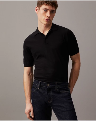Calvin Klein - Cotton Silk Polo Shirt
