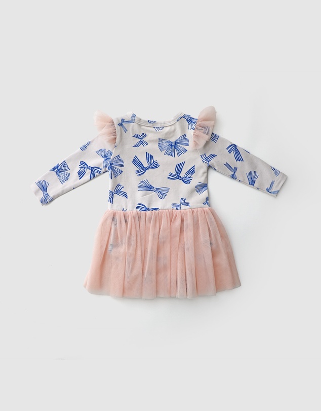 WITH LOVE FOR KIDS - Tulle Flutter Long Sleeve Tutu Onesie - Babies