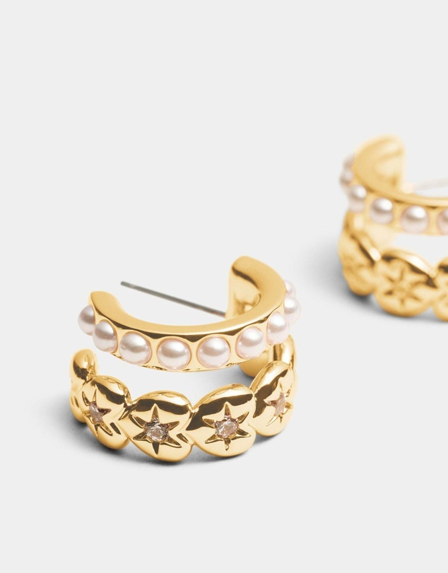 MIMCO - Westlyn Heart Duo Hoop Earrings