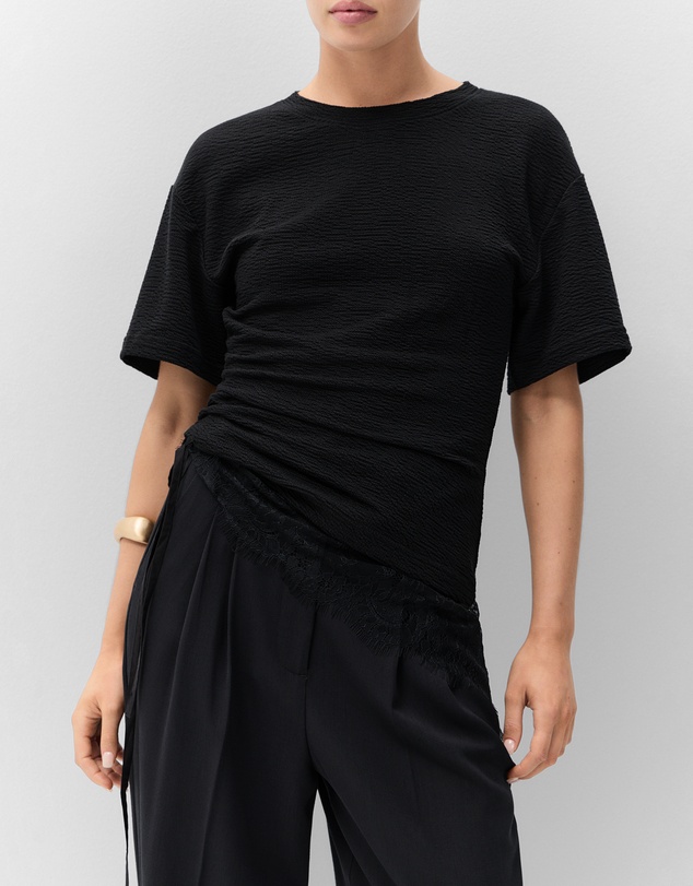 UNISON - Textured Tuck Detail Tee
