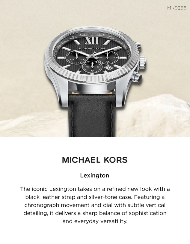 Michael Kors - Lexington Black Chronograph Watch