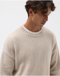 AERE - Merino Wool Chunky Crew Neck Sweater