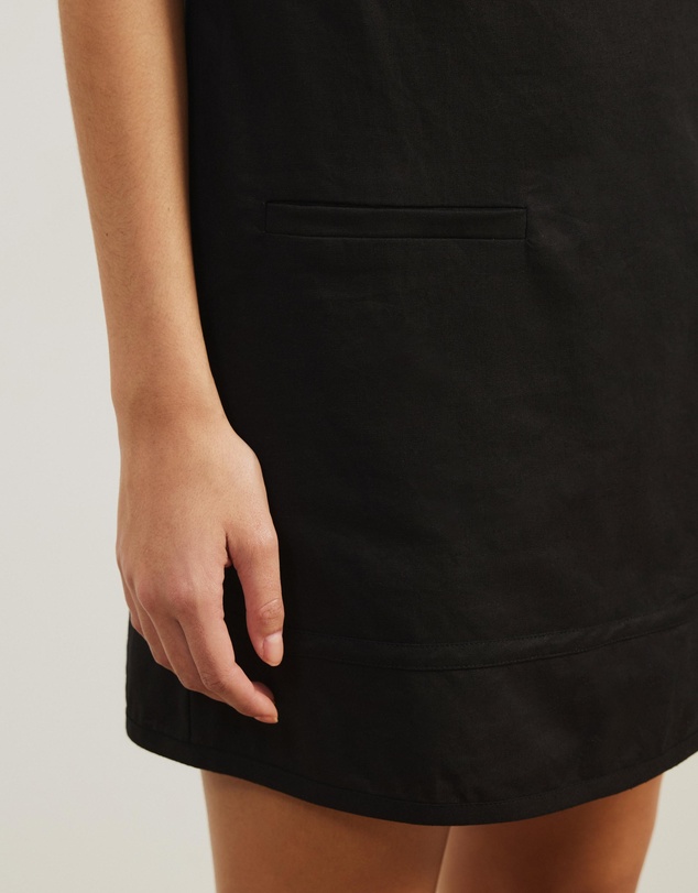 Atmos&Here - Koa Strapless Linen Blend Mini Dress