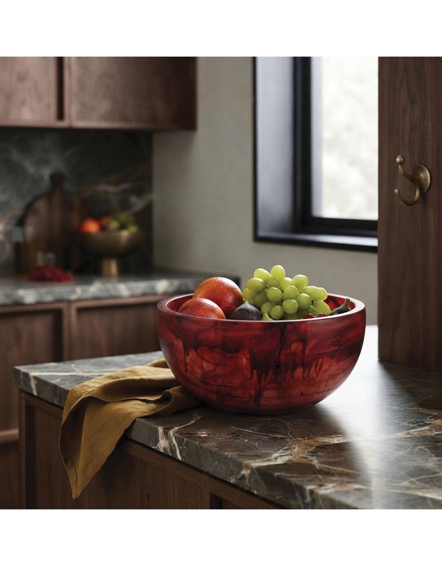 Urban Attitude - Urban Attitude INDI Medium Bowl Height 12cm, Width 26cm, Length 26cm - Berry Red