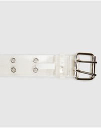 Neon Hart - Mitzi Clear Eyelet Belt