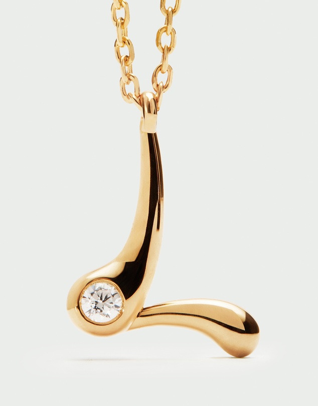 PDPAOLA - Initial 2026 L Pendant Necklace