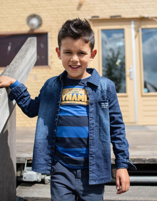 Quapi - Karas Long Sleeve Stripe T-Shirt - Kids-Teens