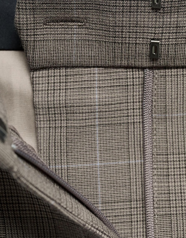 M.N.G - Wide-Leg Check Suit Trousers