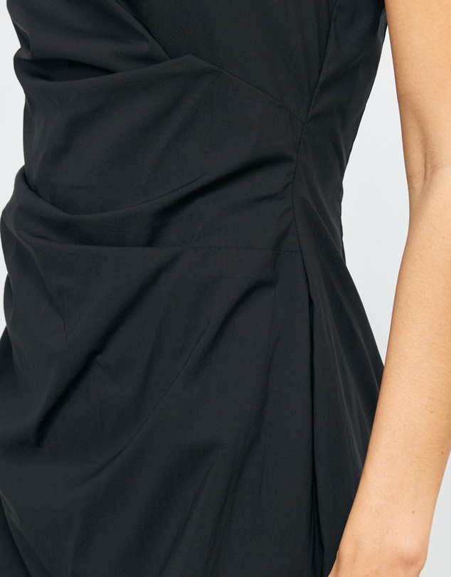 AERE - Ella Ruched Cotton Mini Dress