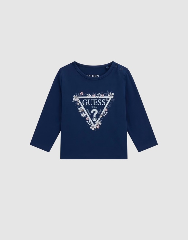 GUESS - Long Sleeve Logo T-Shirt