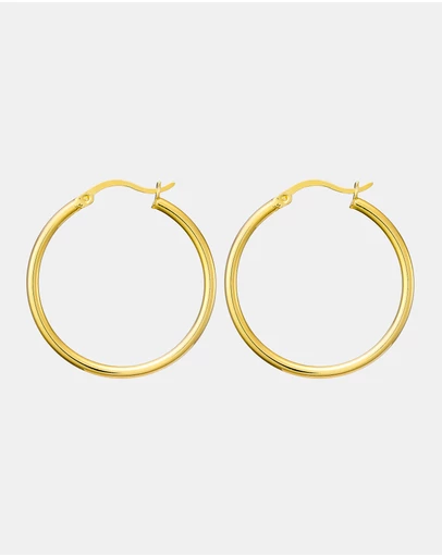Zoe Olivia - 14K Gold Vermeil 30mm Hoop Earrings
