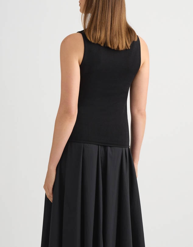 David Lawrence - Pip Pleat Front Knit Top