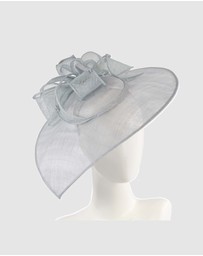 Max Alexander - Large Blue Sinamay Fascinator Hat