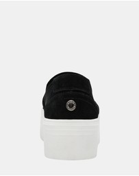 Steve Madden - Clifftop Black Suede Sneakers
