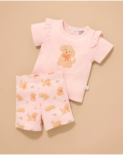 Purebaby - Ruffle PJ Set-Kids-Babies