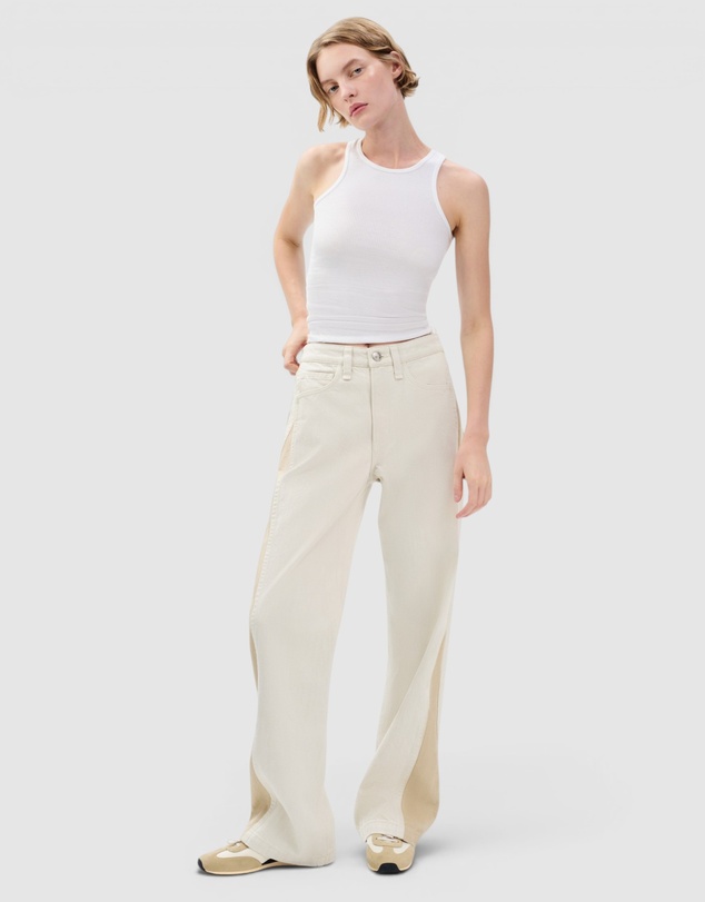 rag & bone - Logan Spliced Wide Jeans