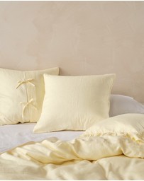 Linen House - Nimes Pure Linen European Pillowcase