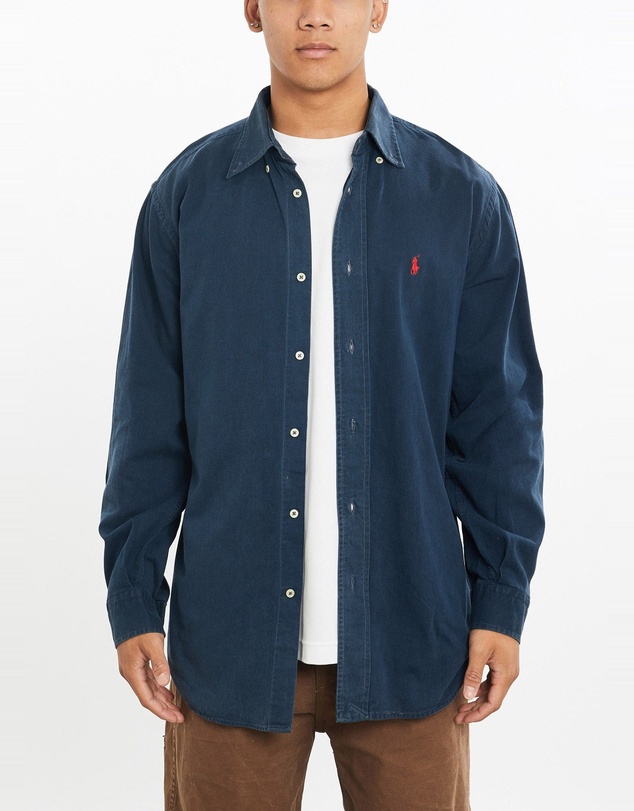 Vintage by The Real Deal - Pre Loved - Vintage 90s Polo Ralph Lauren Corduroy Button Up Shirt