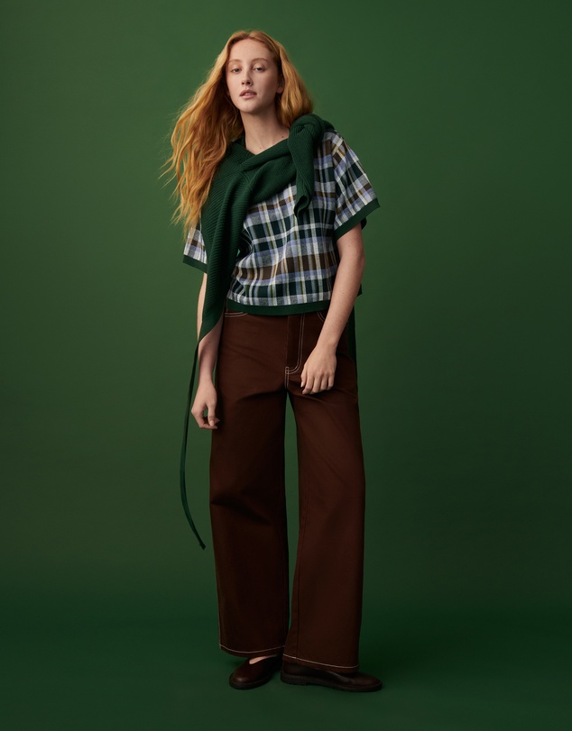 Kowtow - Chequered Tee