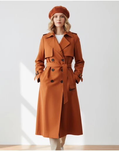 Mossée - Avira Button Front Trench Coat
