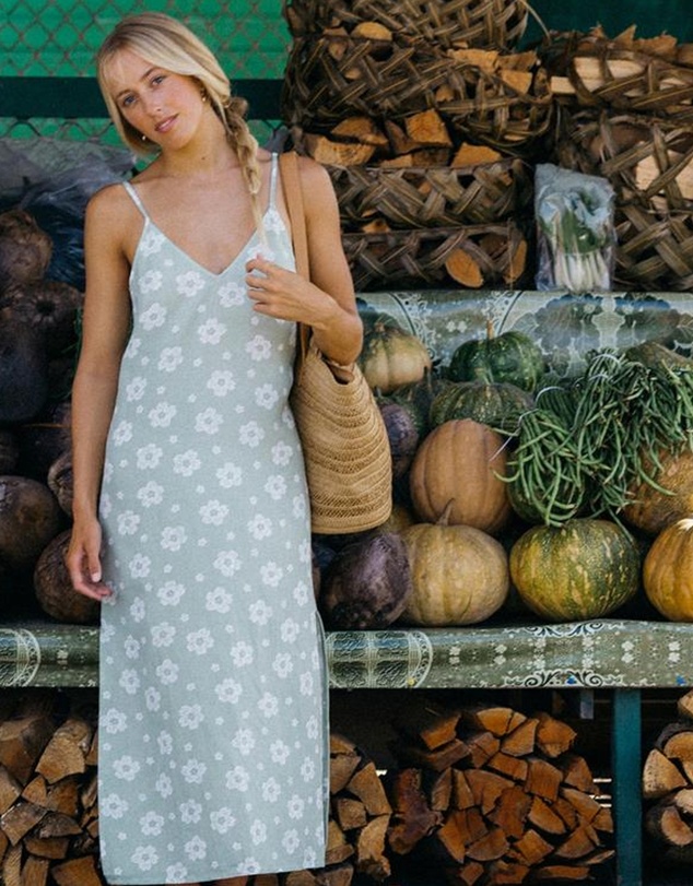 Roxy - Womens Blossom Slip Midi Dress