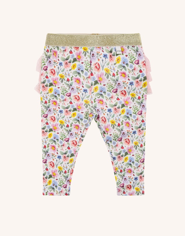 Fleur Harris - 'Enchanted Flowers' Fabulous Frilled Legging in Cloud
