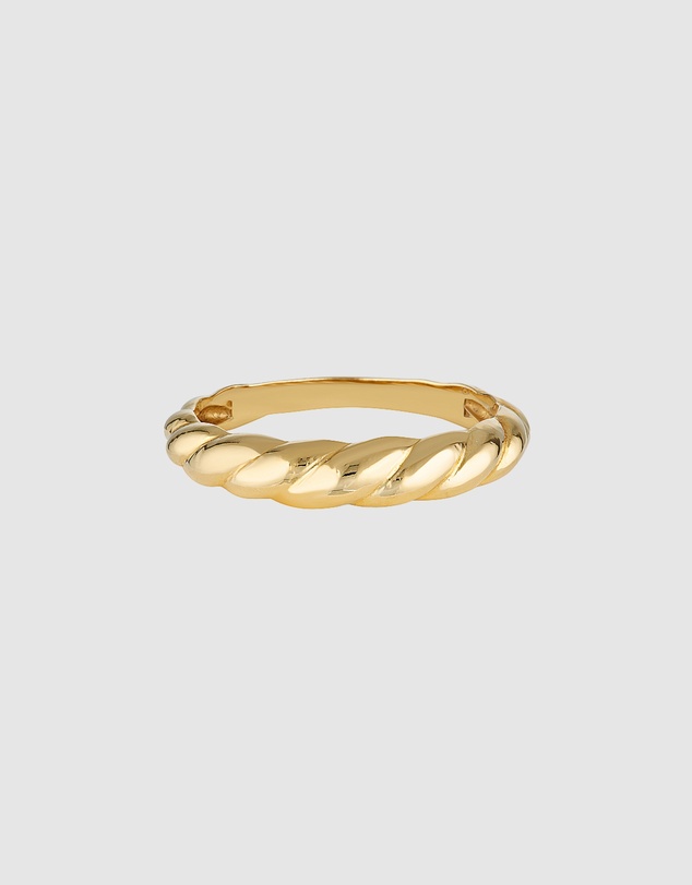 HOUSE OF SLANI - Slim Croissant Gold Ring