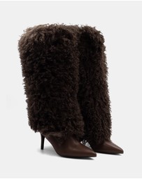 Therapy - Rival Furry Stiletto Boots