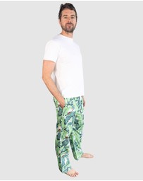 Sant And Abel - Men's Martinique® Green Banana Leaf PJ Pants