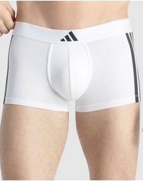 adidas Sportswear - 2 Pack Active Flex Cotton 3 Stripes Low Rise Trunk Underwear