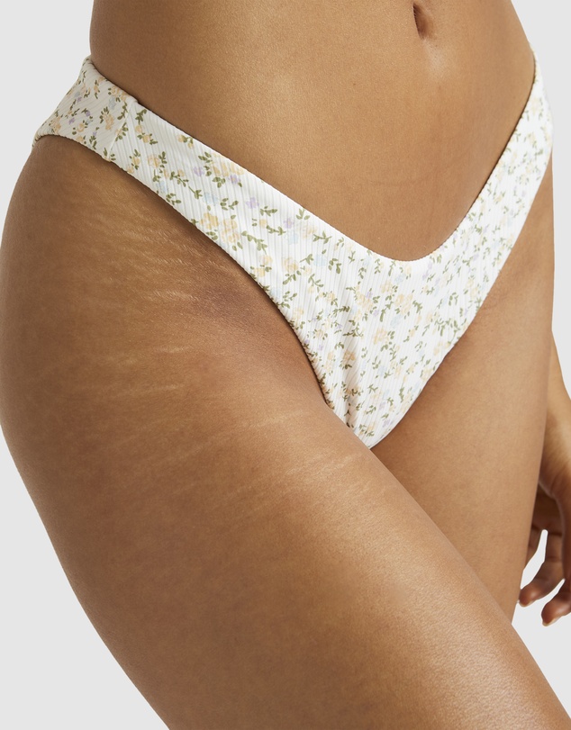 RVCA - Ditsy Rib Medium French Bikini Bottoms