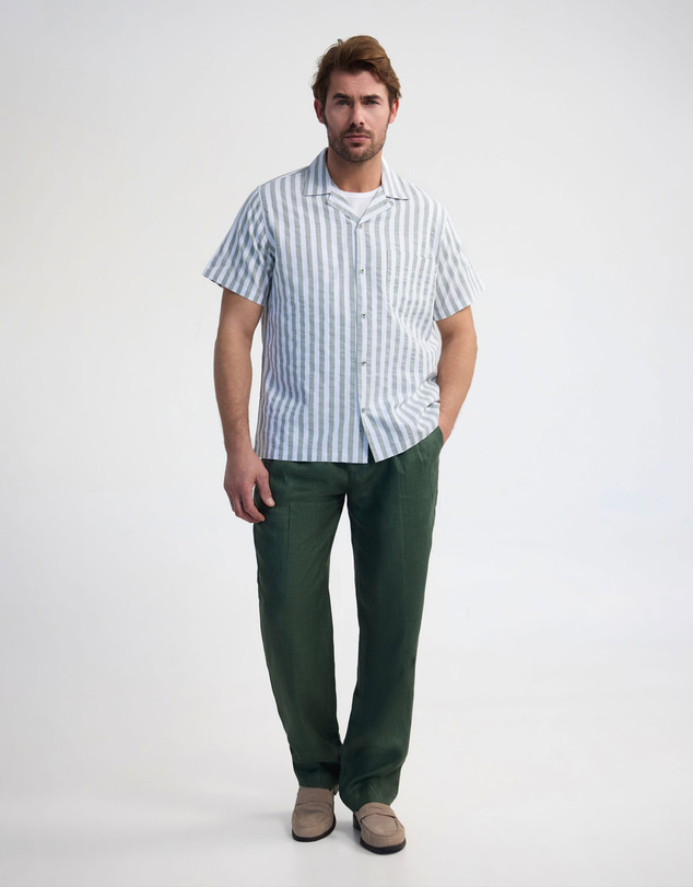 Oxford - Griffin Striped Short Sleeve Shirt