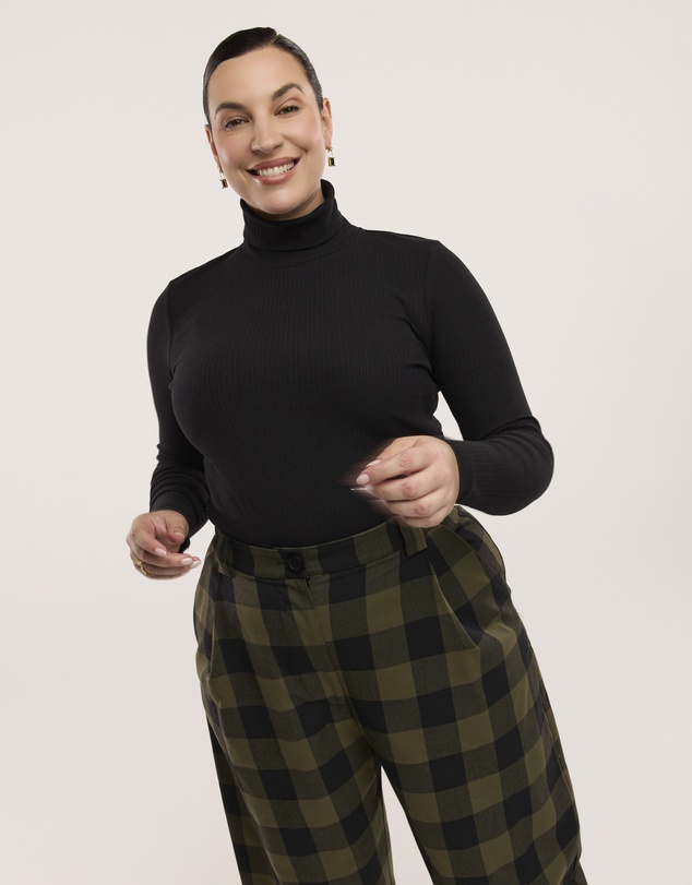 Obus - Traveller Rib Roll Neck Top