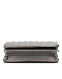 Pre-Loved by Azura Reborn - Pre-Loved Small Lambskin Chocolate Bar CC Piercing Studded Chain Flap