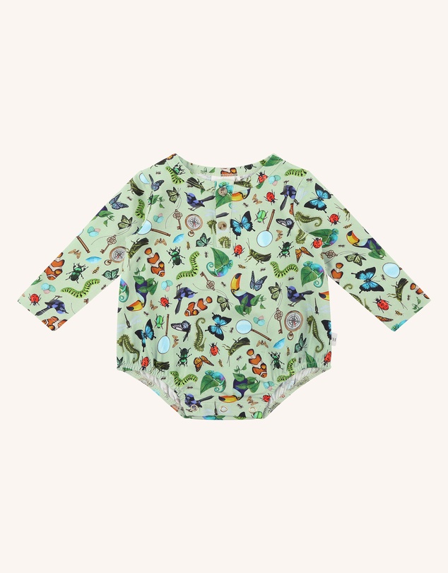 Fleur Harris - 'Beautiful World' Drift Bodysuit in Basil