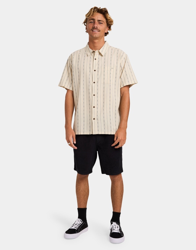 Billabong - Mens Sundays Jacquard Short Sleeve Shirt