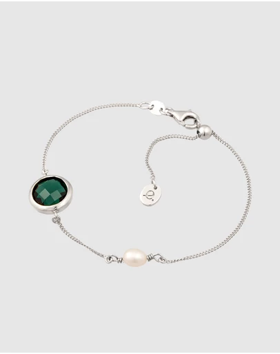Elli Jewelry - Bracelet Quartz Circle 925 Sterling Silver