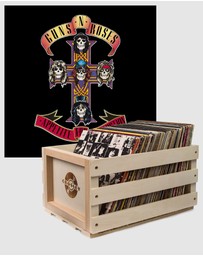 Universal Music - Crosley Record Storage Crate & Guns & Roses Appetite For Destruction - Vinyl Album Bundle