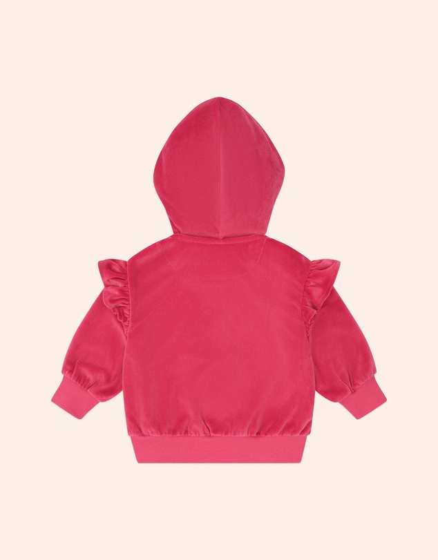 Huxbaby - Very Cherry Velour Zip Up Hoodie - Babies